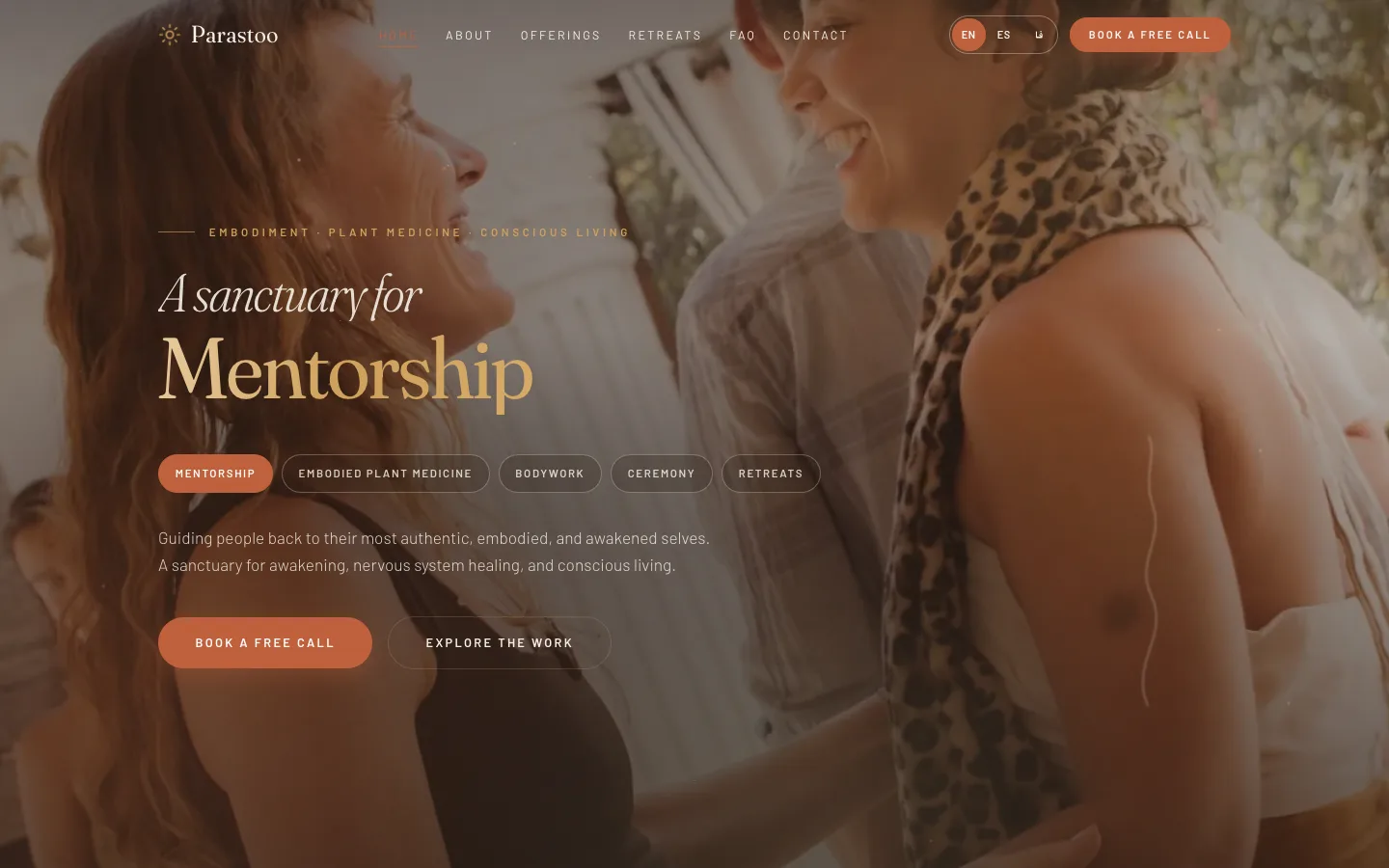Held by Paras website preview
